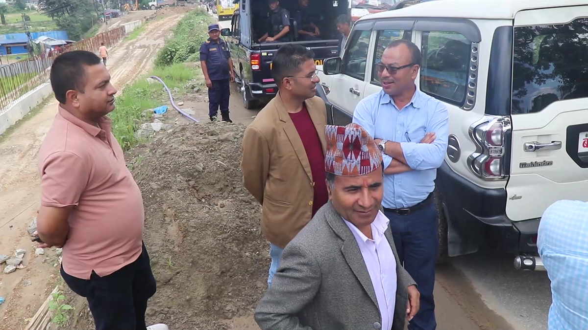 अरनिको राजमार्गको निर्माणाधीन क्षेत्रमा लगातार दुर्घटना भएपछि अवलोकन